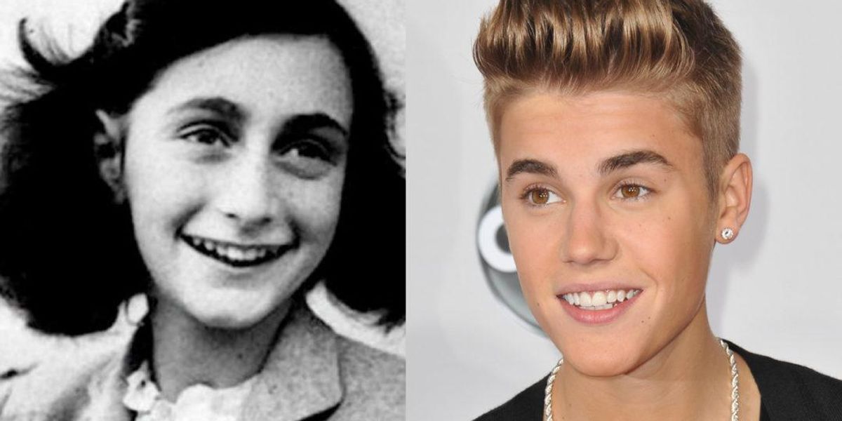 This Haunts Me Justin Bieber Hoped Anne Frank Was a "Belieber" Popdust