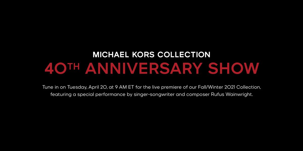 Watch Michael Kors' 40th Anniversary Show Live