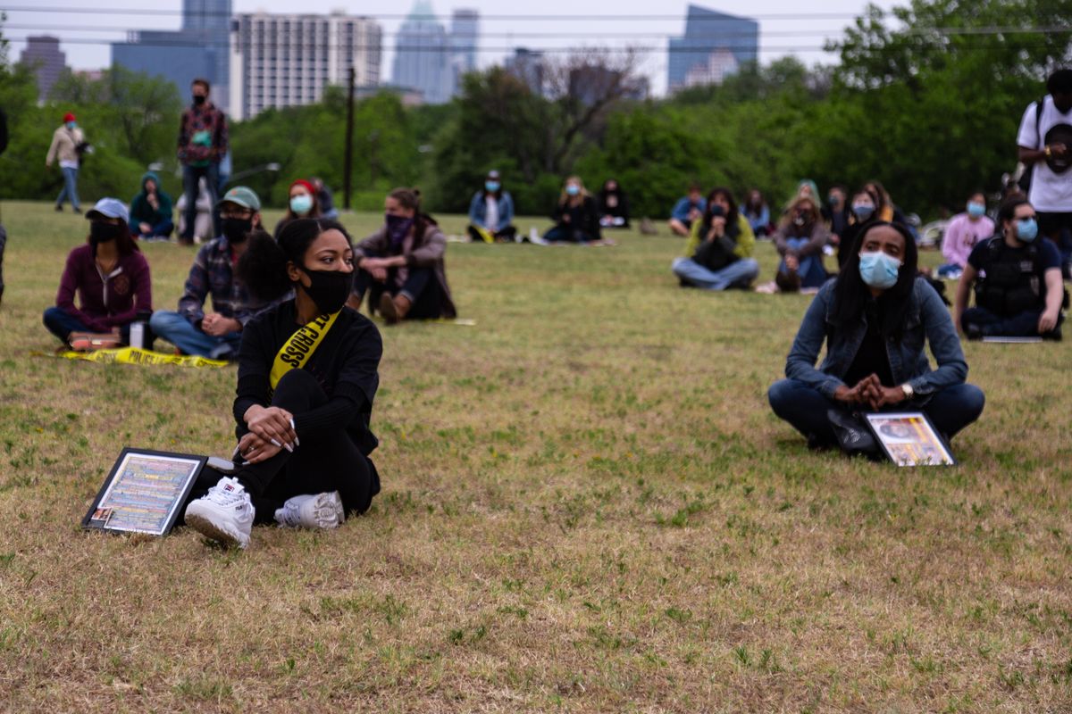 PHOTOS: Austin Justice Coalition holds vigil for police brutality victims at Huston-Tillotson University