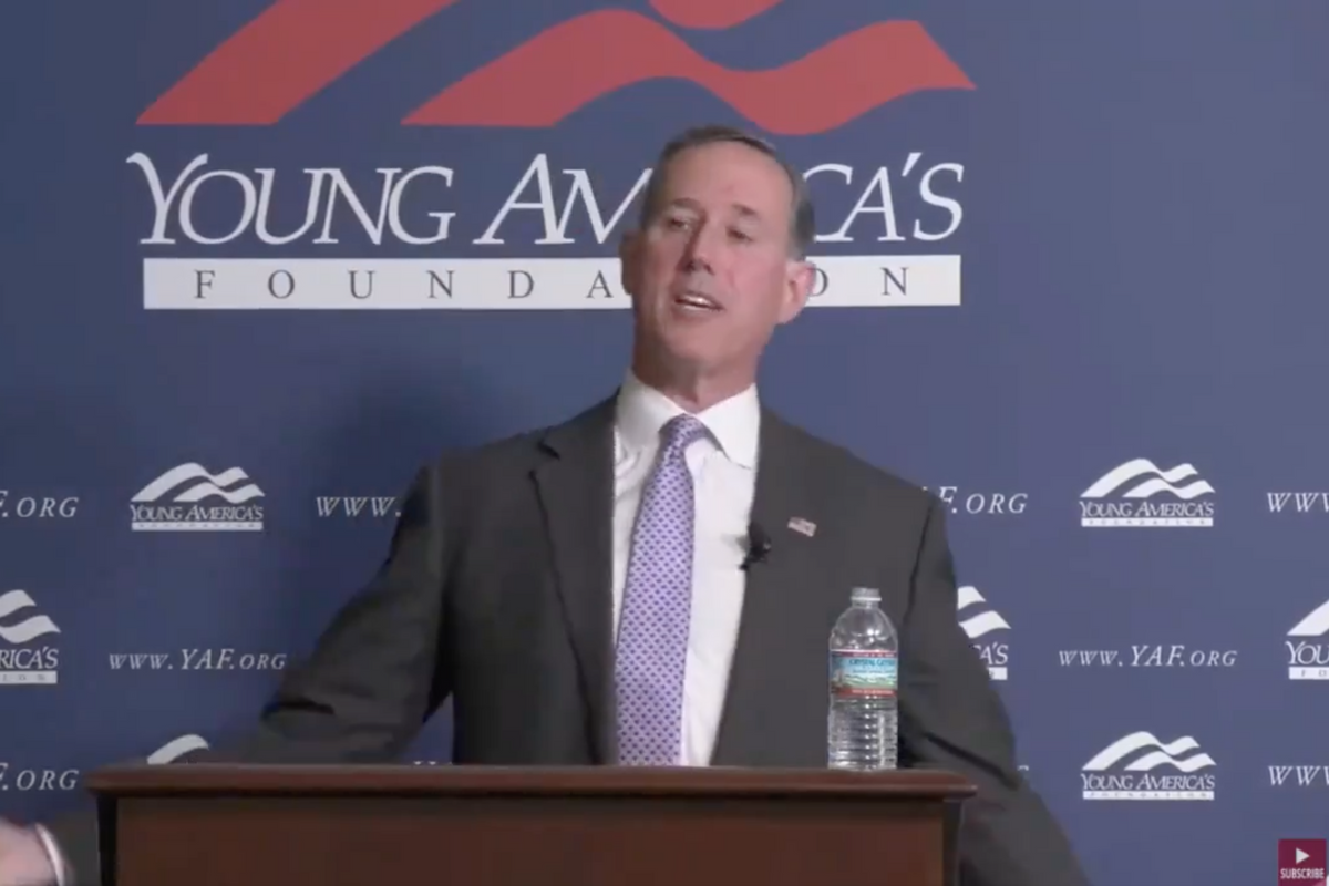 Rick Santorum So Glad Pilgrims Discovered 'Blank Slate' America, Empty Of People And Culture