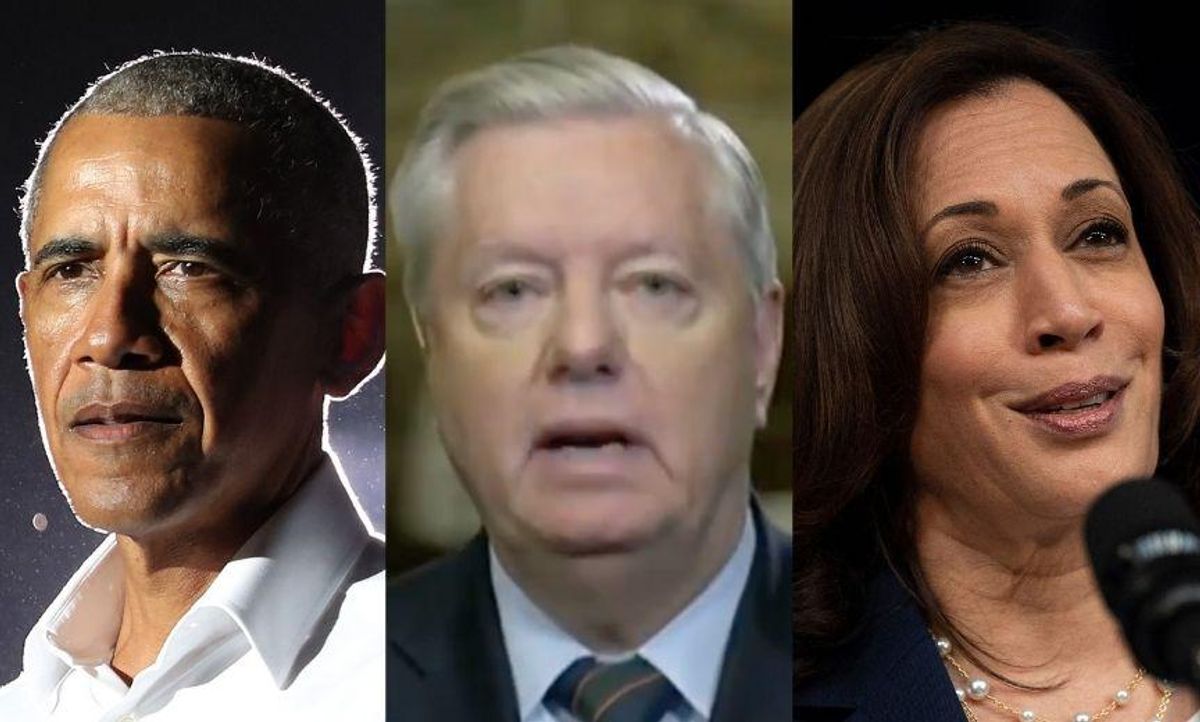 Lindsey Graham Claims Barack Obama and Kamala Harris Prove 'America Is Not a Racist Country'—It Did Not Go Well