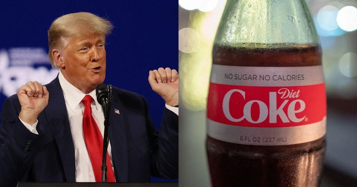 Diet Coke-Loving Trump Calls For Boycott Of Coca-Cola Despite Railing Against 'Cancel Culture'
