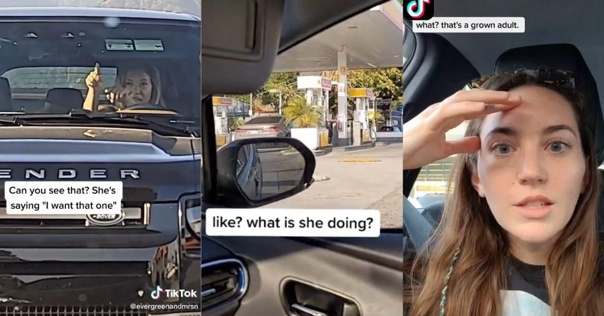 Woman Goes Off On TikToker At Gas Station For Sitting At The Pump She Wanted In Bizarre Video