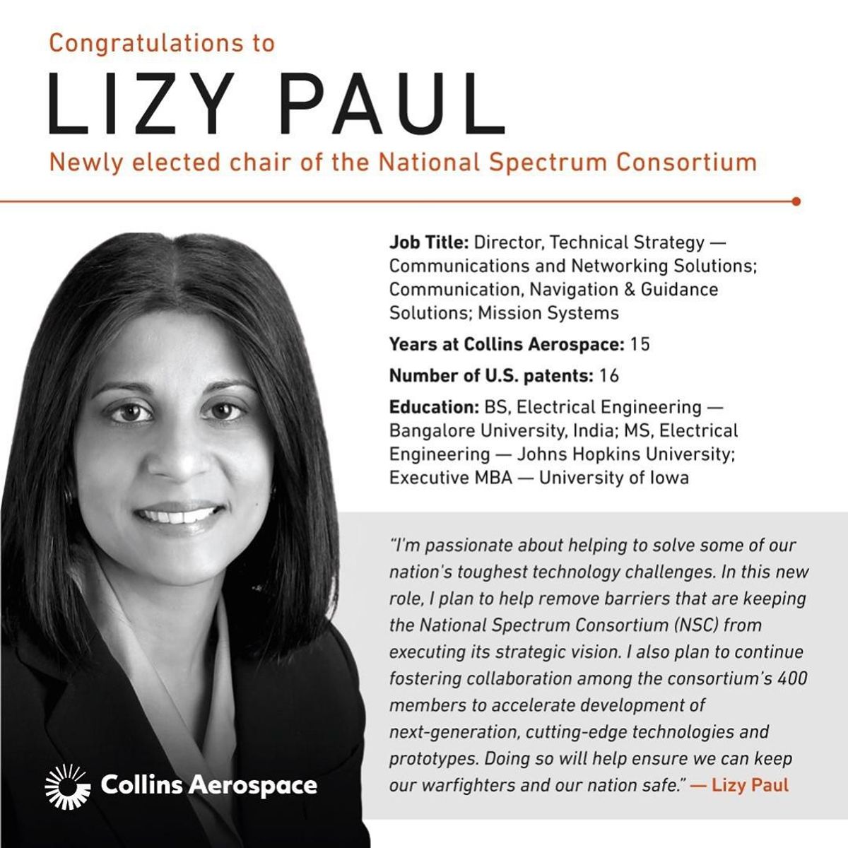 Lizy Paul radiates leadership at a higher frequency