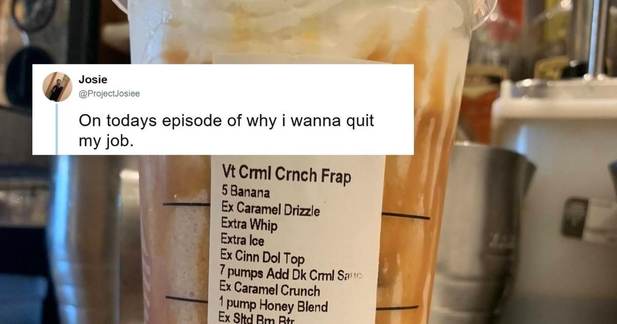 Guy's Out-Of-Control Starbucks Drink Order Is Getting Ripped To Shreds On Twitter