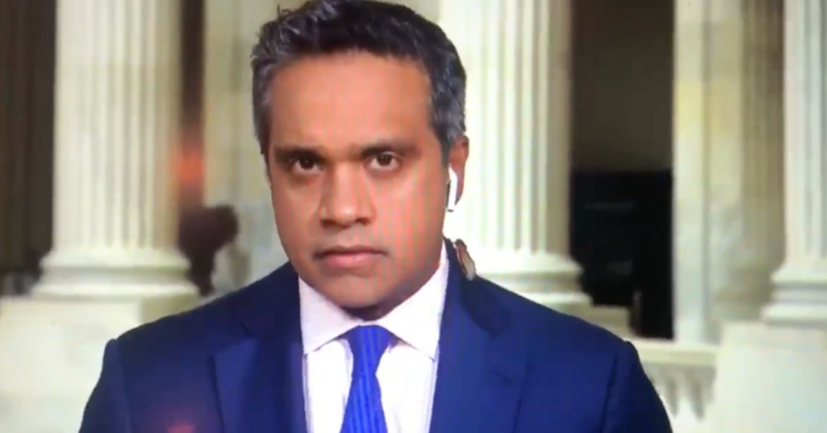 CNN Reporter Freaks Out After Realizing A Cicada Is Crawling On Him During Capitol Hill Shot