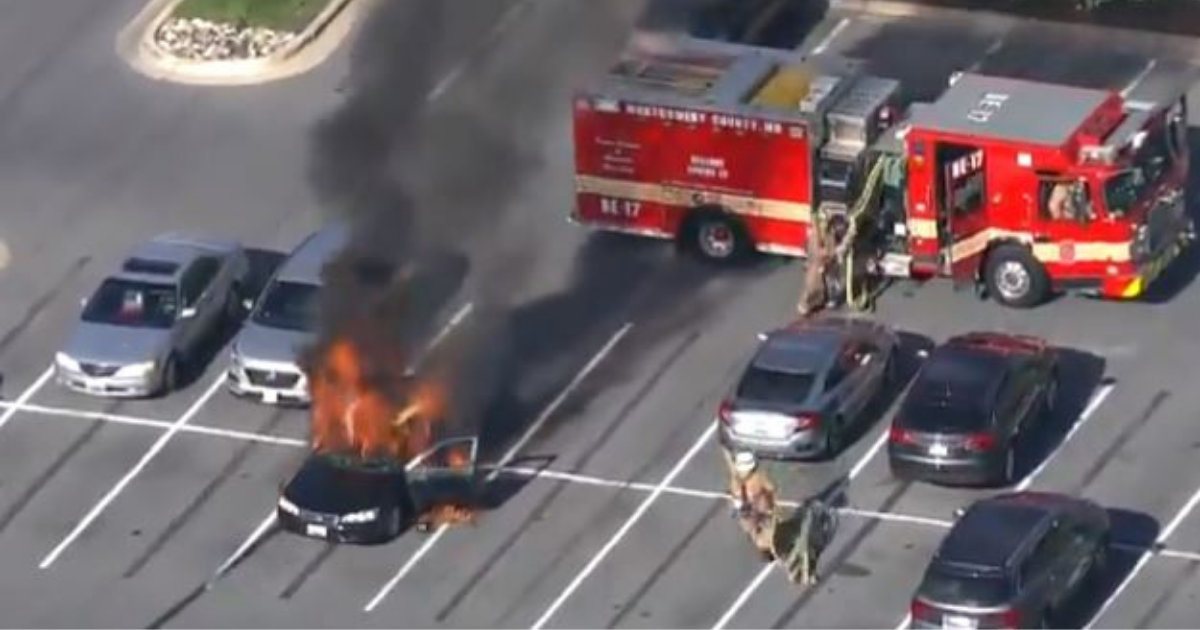 Maryland Man Accidentally Sets His Car Ablaze After Using Hand Sanitizer While Smoking
