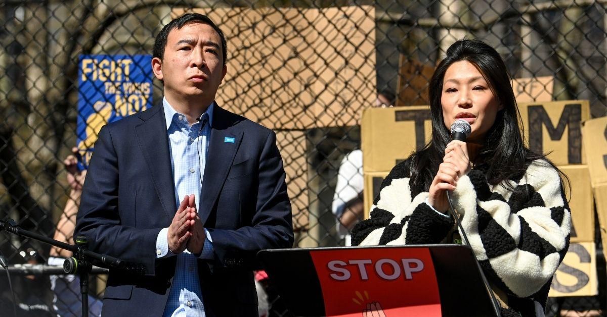 Andrew Yang's Wife Slams Cartoon Mocking Yang As A 'Tourist' In NYC For Its Racist Overtones