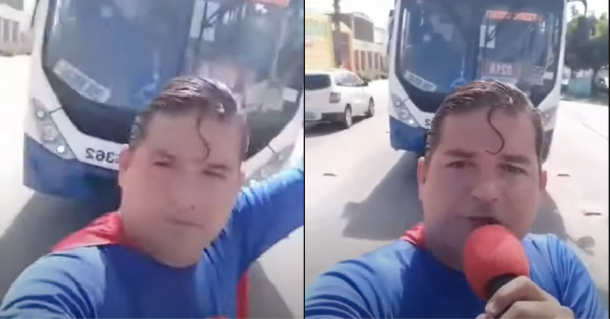 Superman Impersonator Tries To Impress By Stopping A Bus—But Gets Hit By It Instead