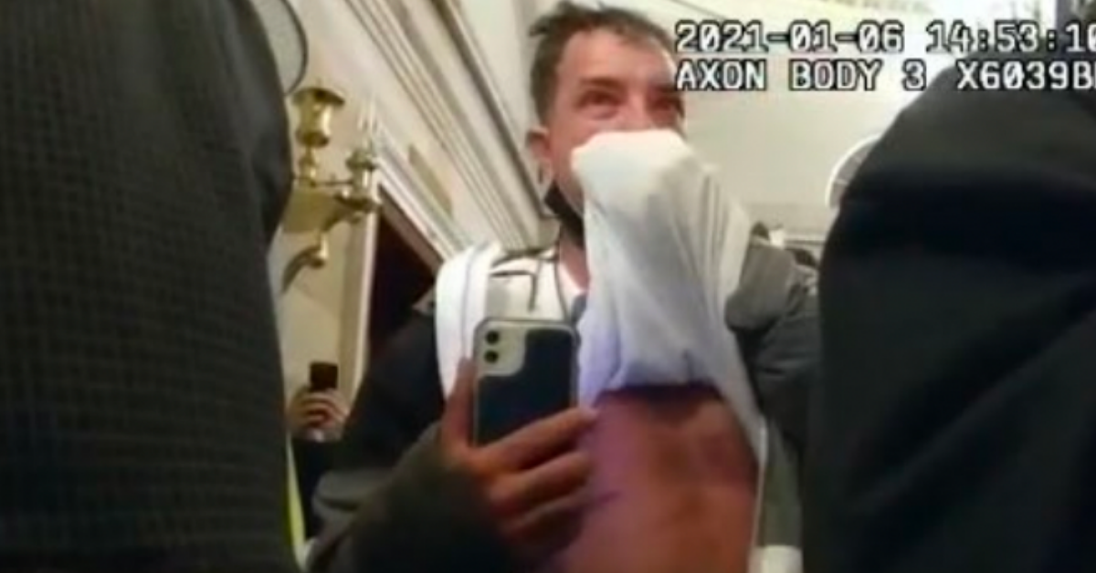 Capitol Rioter Caught Thanks In Part To Flashing His Gigantic Stomach Tattoo On Camera