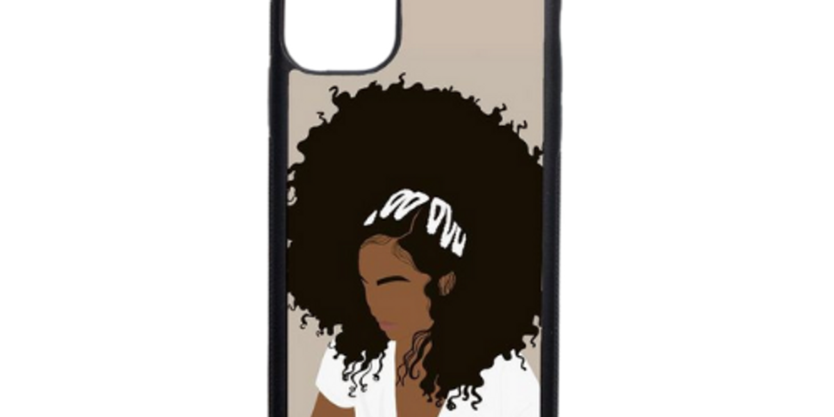 Afro Day Black Woman Phone Case