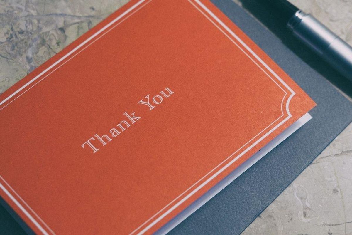 Want to start an intriguing debate? Ask for people's thoughts on handwritten thank you notes