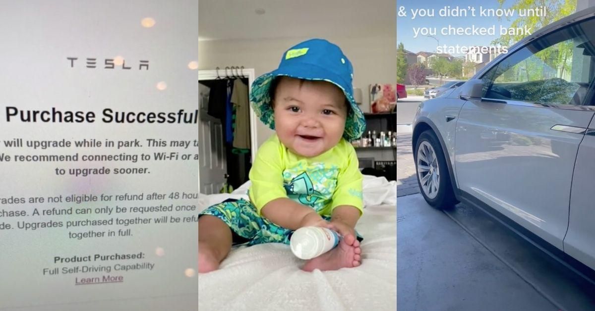 Stunned Mom Claims Her Infant Son Bought $10k Upgrade For Her Tesla Through App