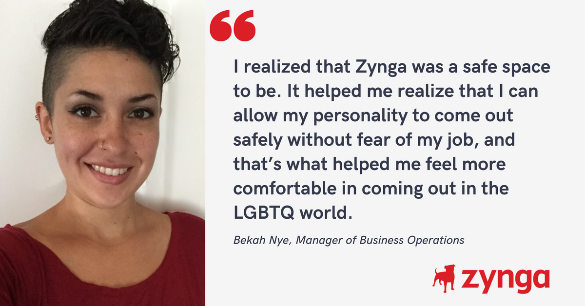 Blog post header with quote from Bekah Nye, Manger of Business Operations at Zynga
