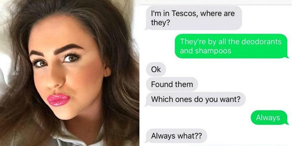 Dad's sincere texts while buying pads for his daughter are a hilarious attempt to get it right