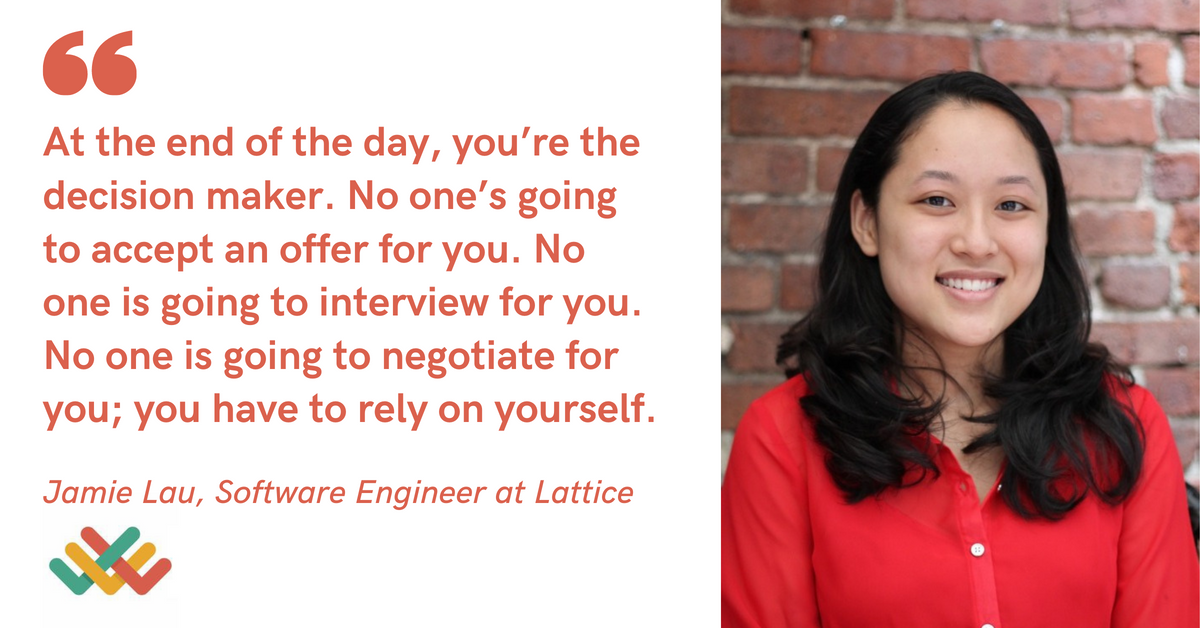 Blog Post Header with quote from Jamie Lau, Software Engineer at Lattice