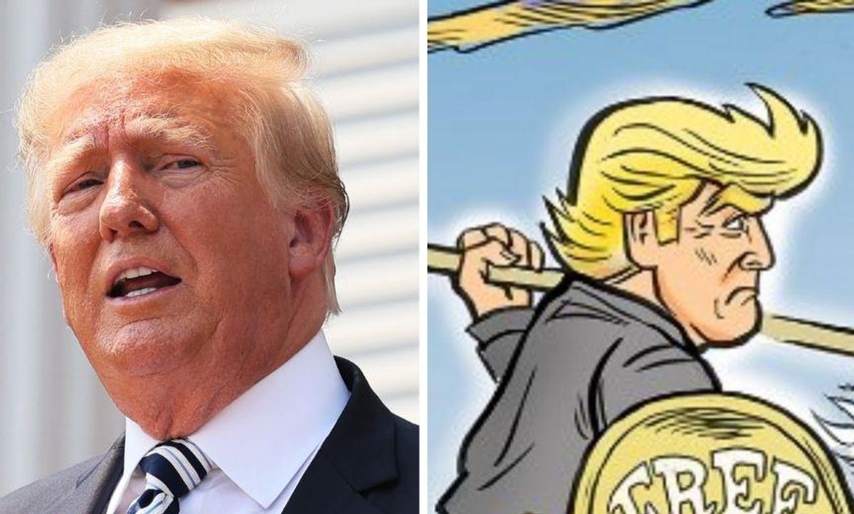 Pro-Trump Cartoonist Mocked for Seeming to Totally Slam Trump in Latest Cartoon