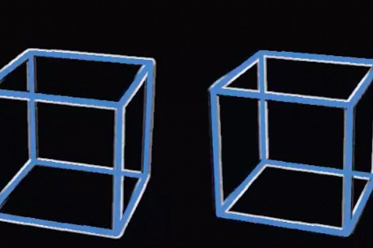 People are freaking out over this rotating cube illusion that'll make you question reality