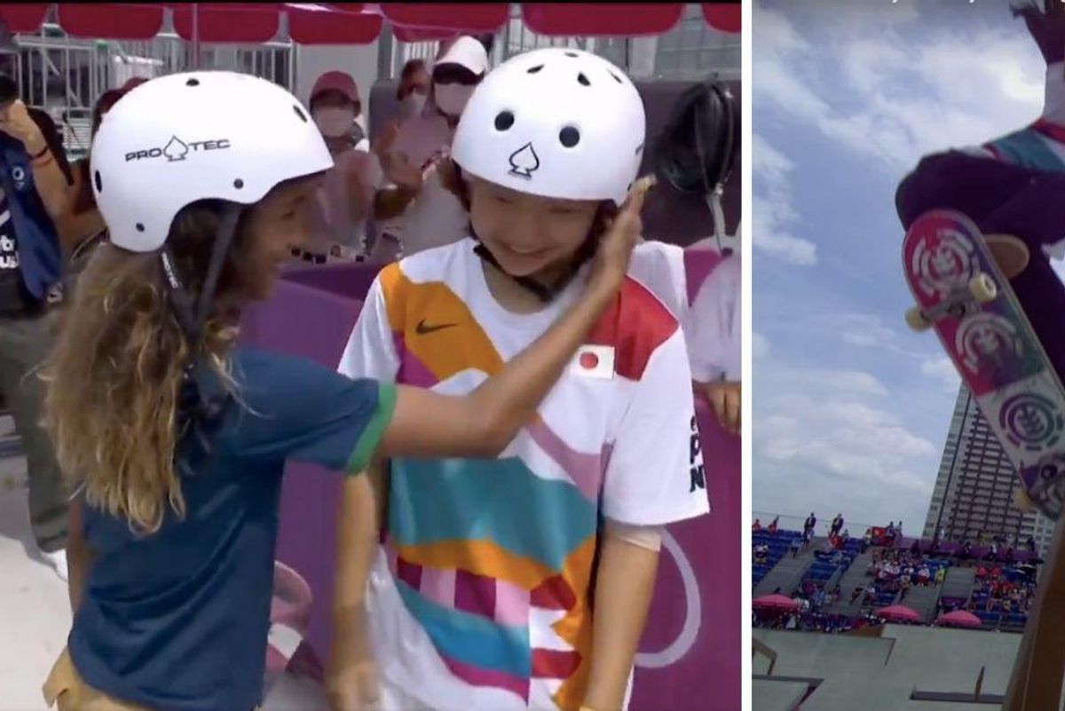 Okay, so skateboarding is officially an awesome addition to the Olympics