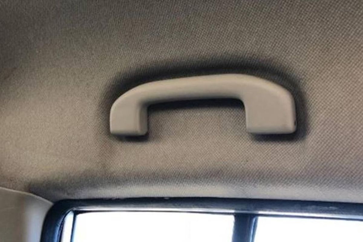 Someone figured out what that handle on car ceilings is for and people promptly freaked out