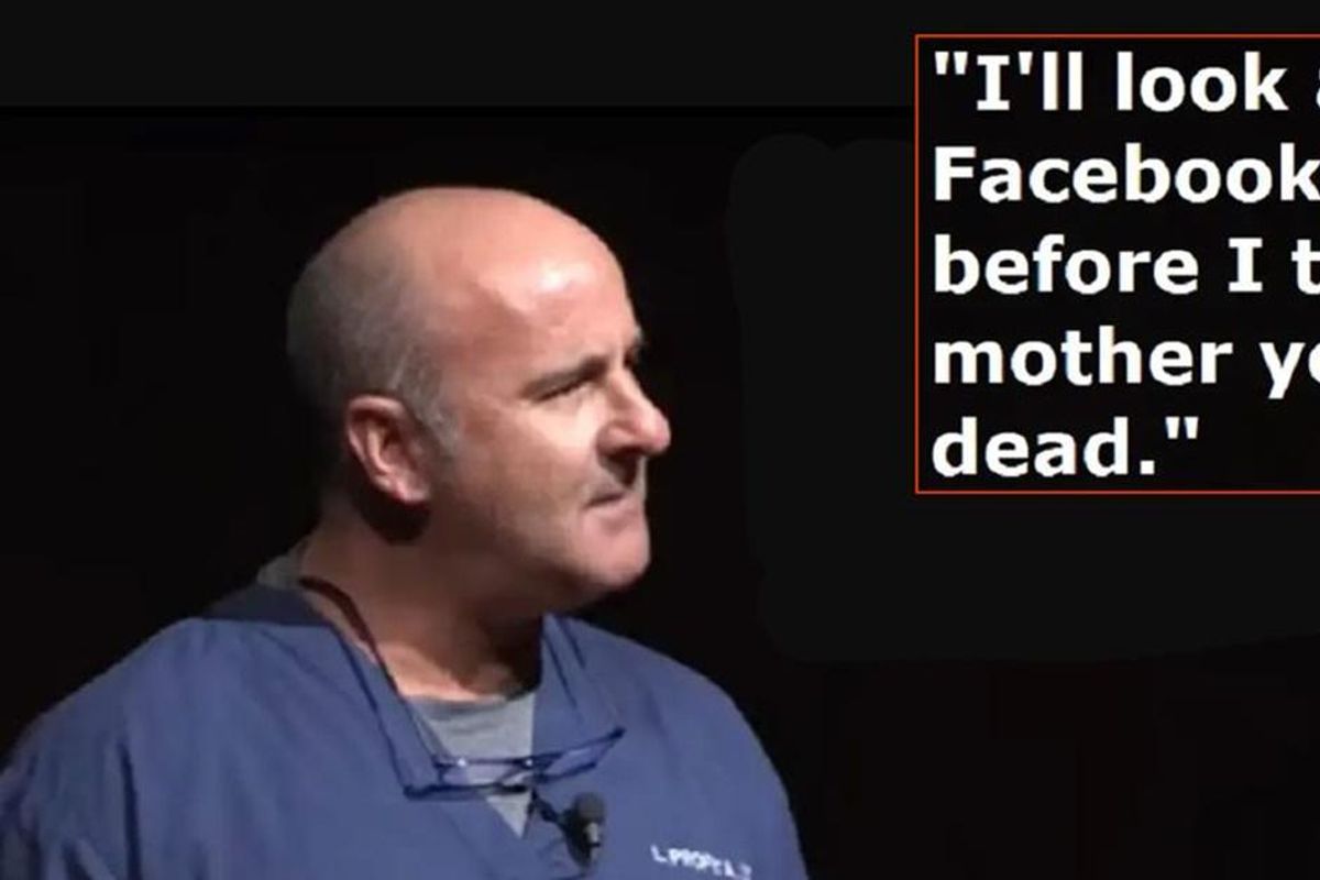 Doctor explains why he checks a dead patient's Facebook before notifying their parents