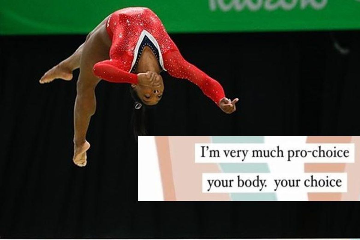 Simone Biles discusses being 'very much pro-choice' in powerful new exchange with her fans