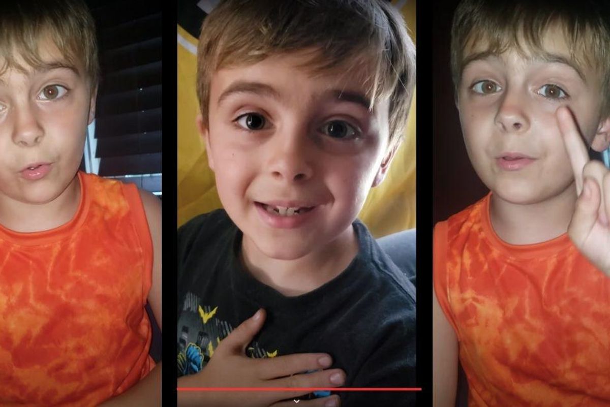 7-year-old responds to being bullied by making inspirational videos for his classmates