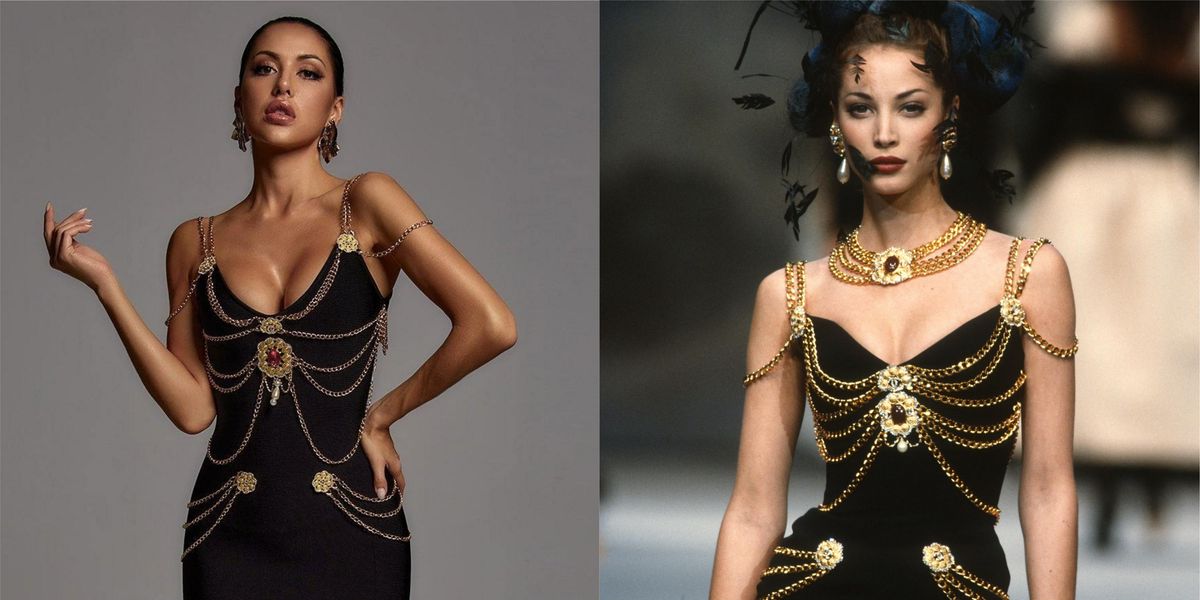A Fast Fashion Dress That Copied a Vintage Chanel Look Is Going Viral