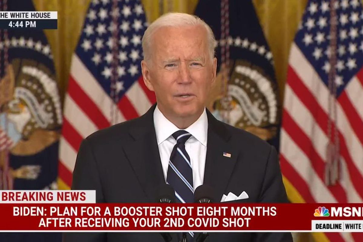 Joe Biden Signs America Up For COVID Vaccine Booster Club