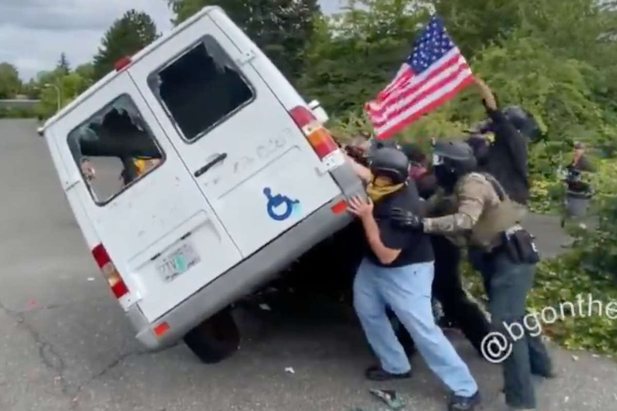 Proud Boys 'Summer Of Love' Rally Devolves Into Violence, Car Flipping, Shooting