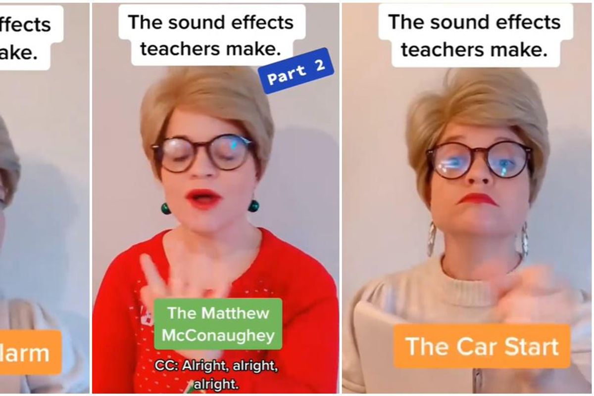 Comedian perfectly nails the 'sound effects' that every teacher makes