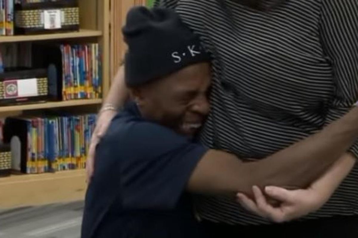 A school janitor had a 4-hour commute. Teachers gave him a gift that dropped him to his knees.