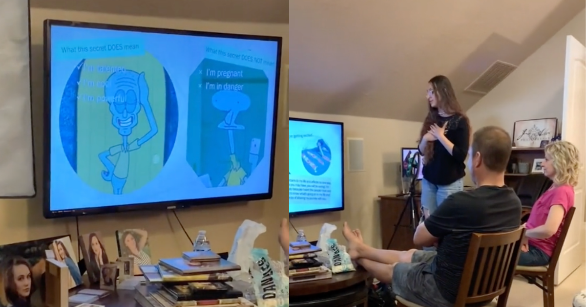 Woman Creates PowerPoint Presentation To Tell Her Parents She's A Stripper In Iconic TikTok Video
