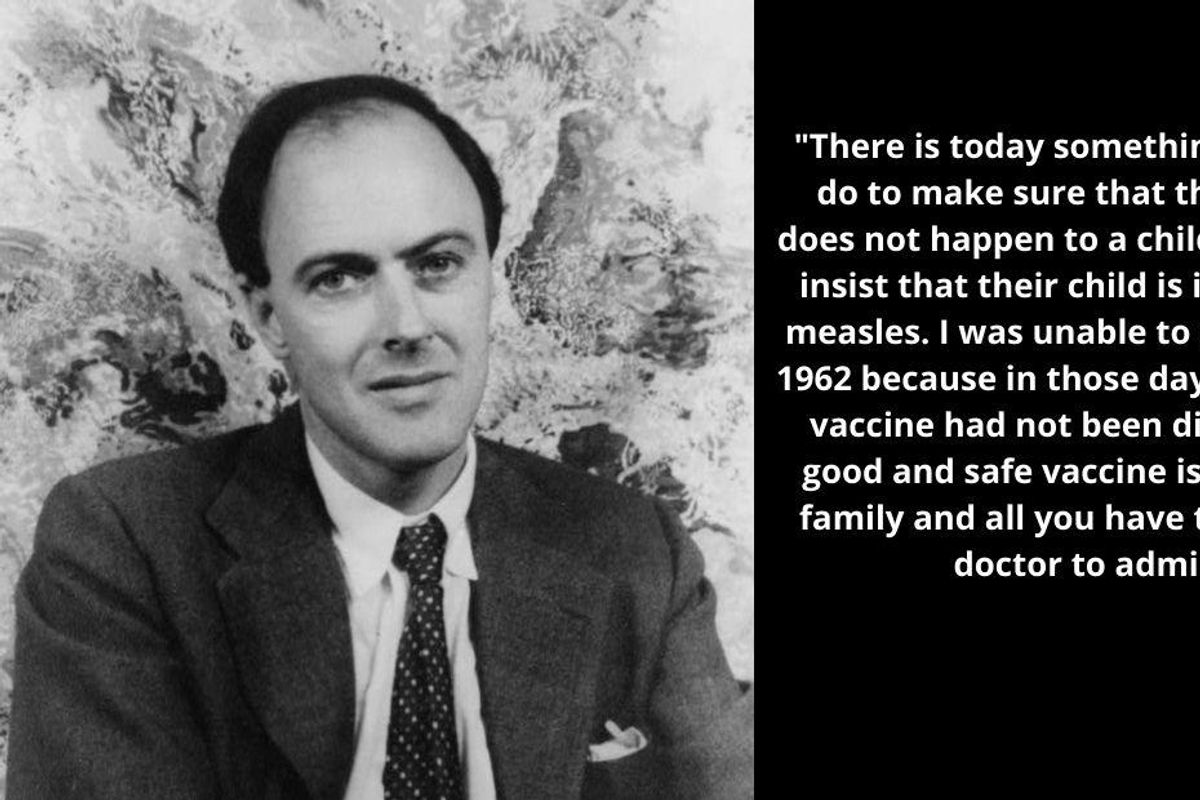 It's Roald Dahl's birthday but his moving pro-vaccination letter is the gift that keeps on giving