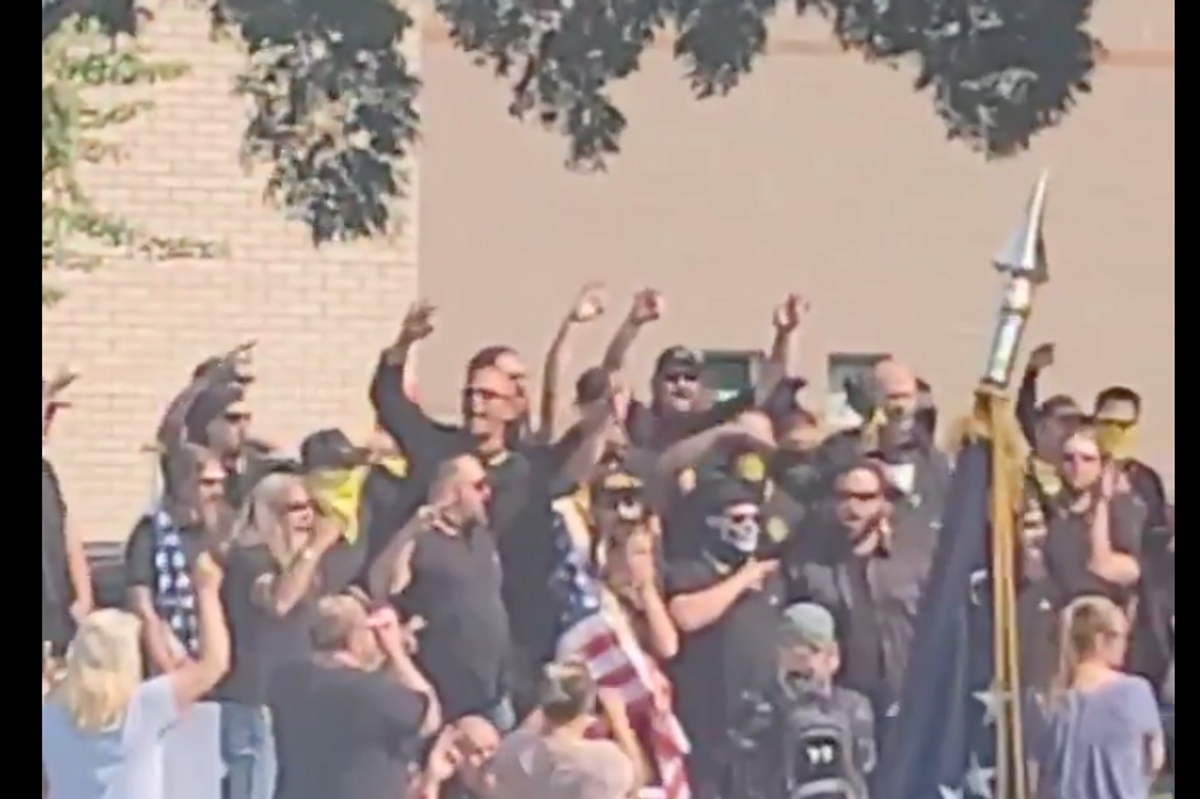 Proud Boys Try To Storm Vancouver, WA High School Over Mask Mandate