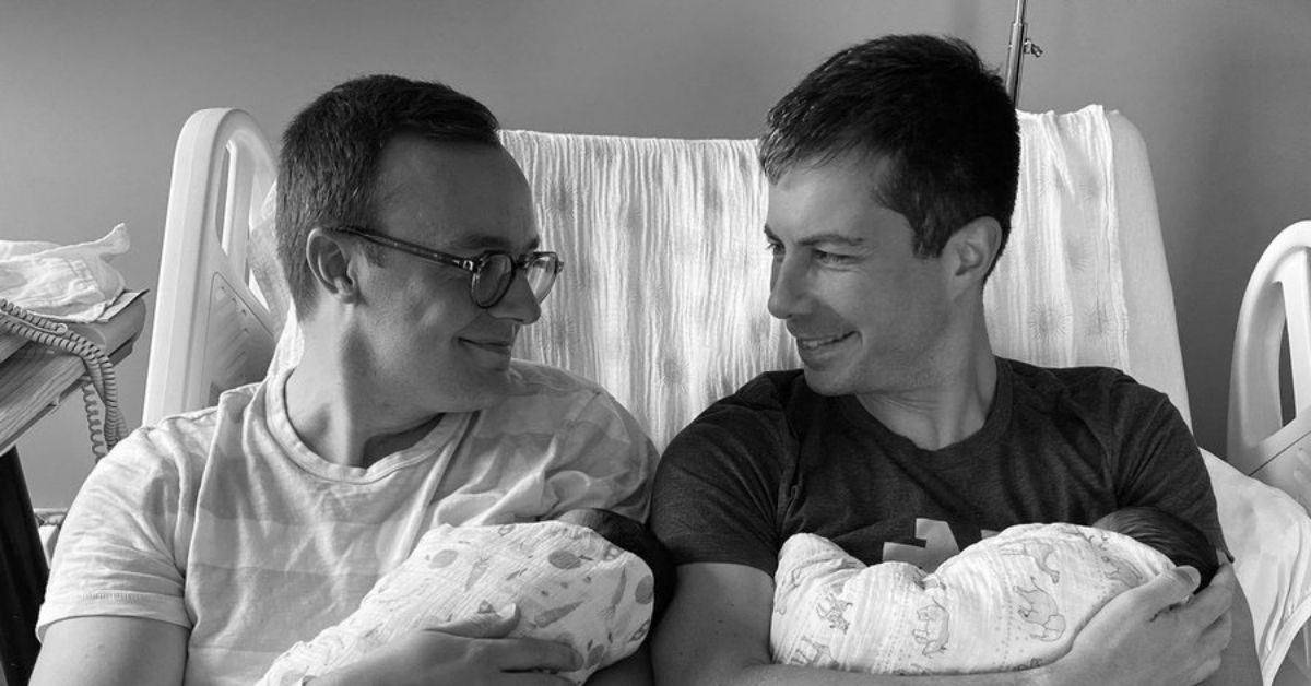 Conservatives Outraged Pete And Chasten Buttigieg Adopted Twins: 'Where Are The Mothers?'