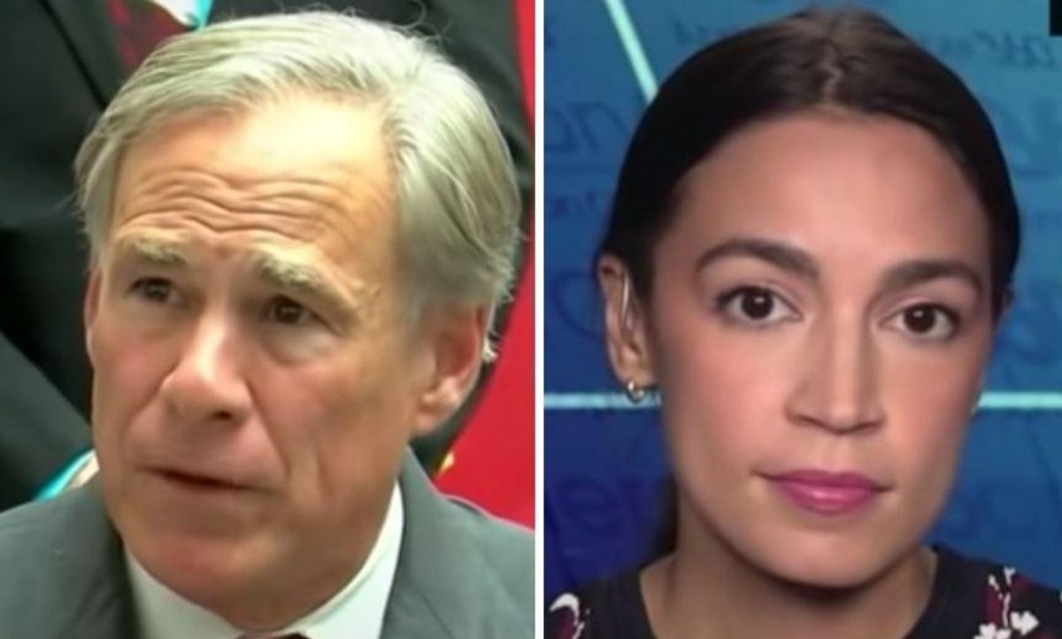 AOC Expertly Schools Texas Governor After He Proves He Doesn't Understand How Pregnancy Works