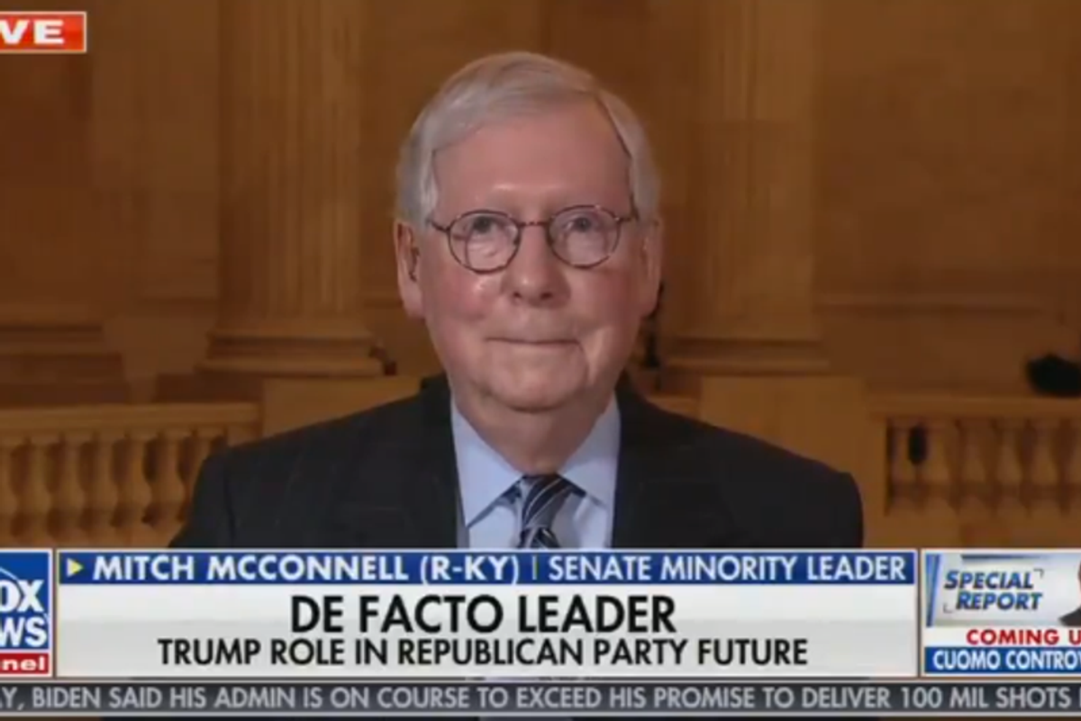 Mitch McConnell Would Like To Thank God, The Academy, Apple Pie For Joe Manchin & Kyrsten Sinema