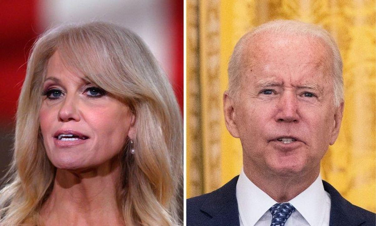 Kellyanne Ripped for Childish Comeback After Biden Moves to Oust Her From Trump Appointed Board