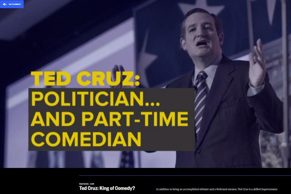 'King Of Comedy' Ted Cruz Challenges Noted Humorist Patton Oswalt To Dick-Wagging Contest