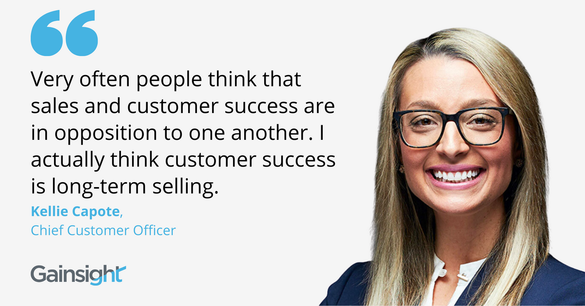 Blog post banner with quote from Kellie Capote, Chief Customer Officer at Gainsight