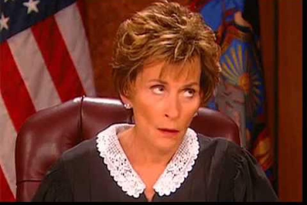 Judge Judy eye roll