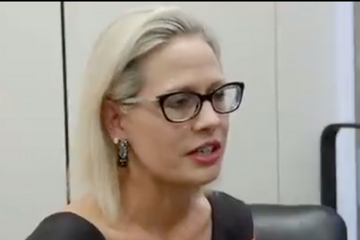 Kyrsten Sinema Real Sad Biden, Pelosi Don’t Trust Her, Like She's Not Trustworthy Or Something