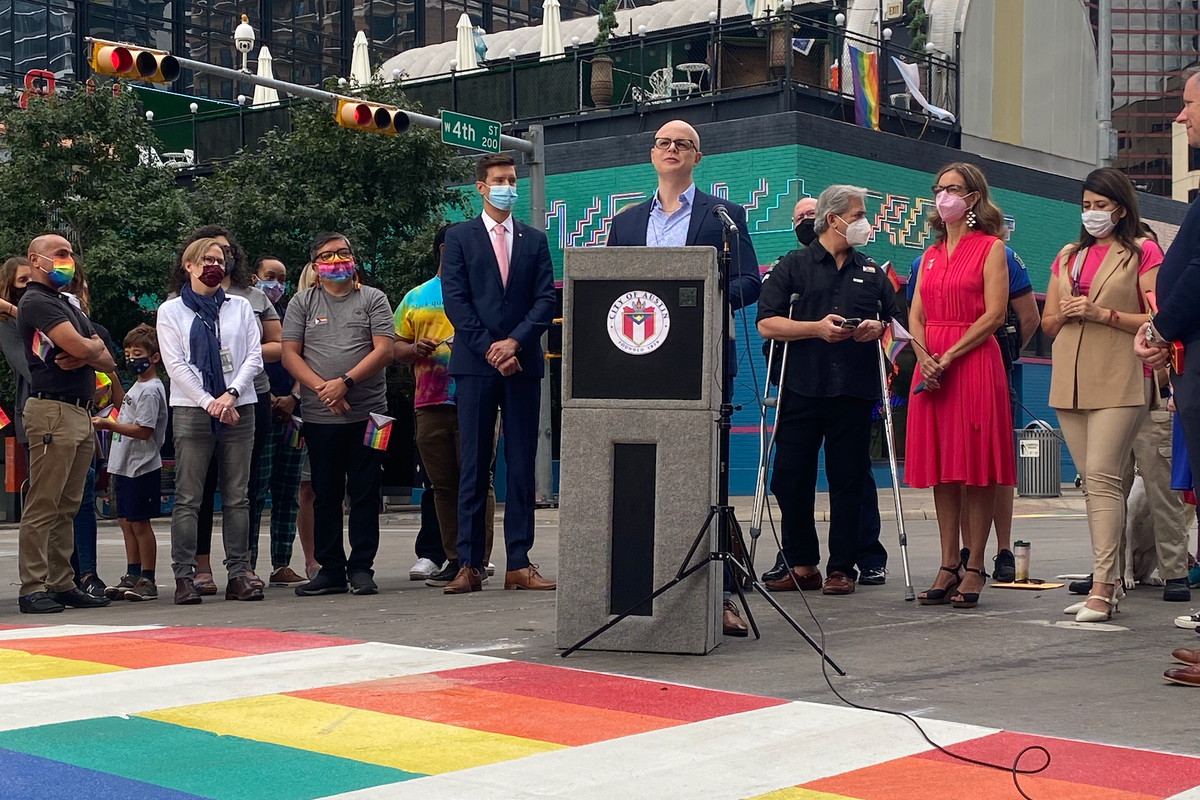City unveils rainbow crosswalks in honor of National Coming Out Day