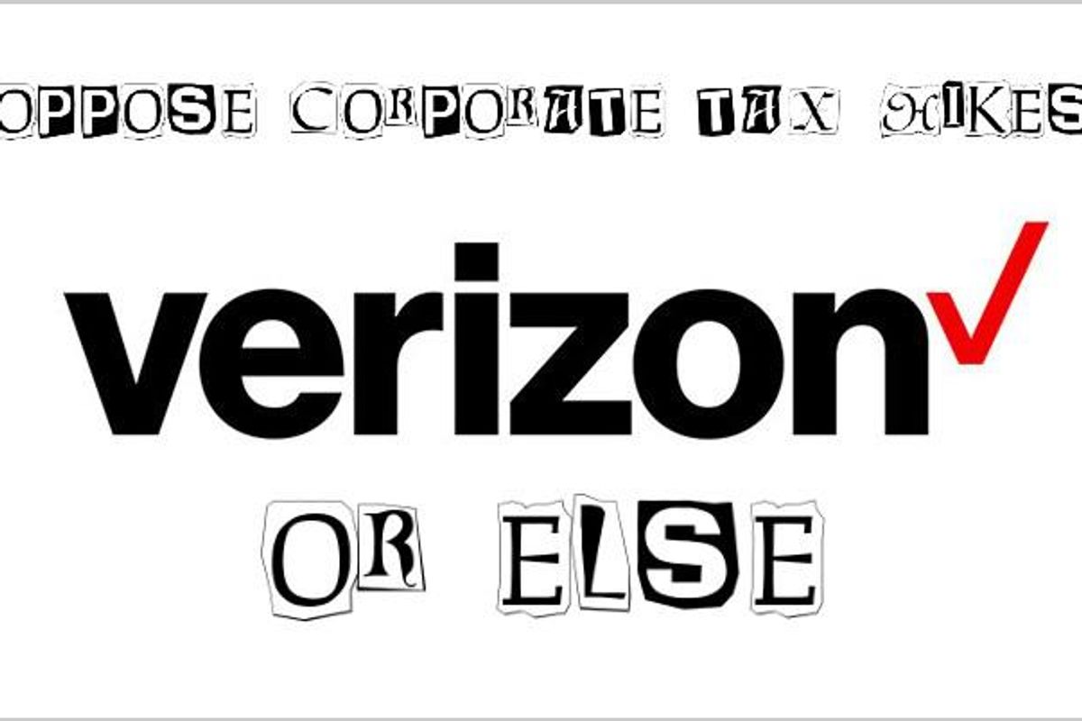 Little Guy Verizon Asks Employees To Help Fight Oppression Of Higher Corporate Taxes