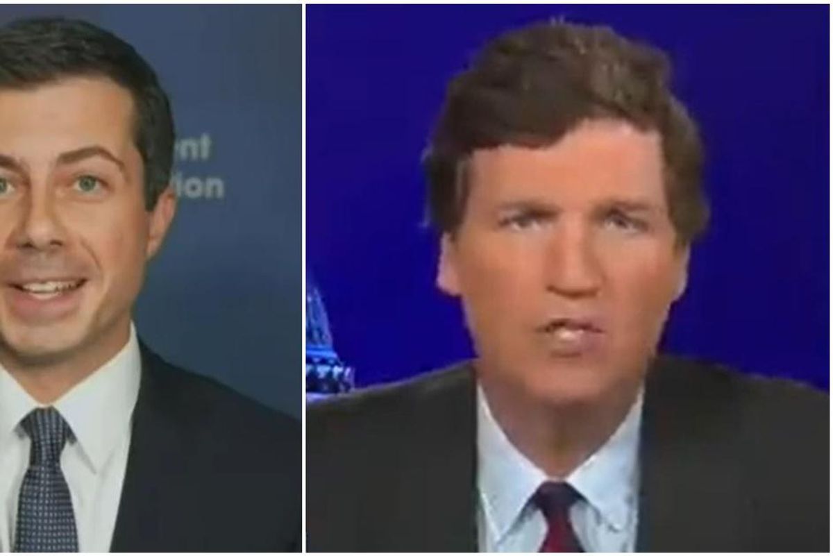 Pete Buttigieg fires back at Tucker Carlson after he mocked him for taking paternity leave