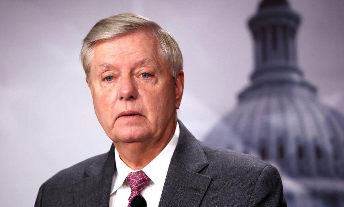 Lindsey Graham Gets Shouted Down by GOPers After Urging Them to Get Vaccinated in Chilling Video
