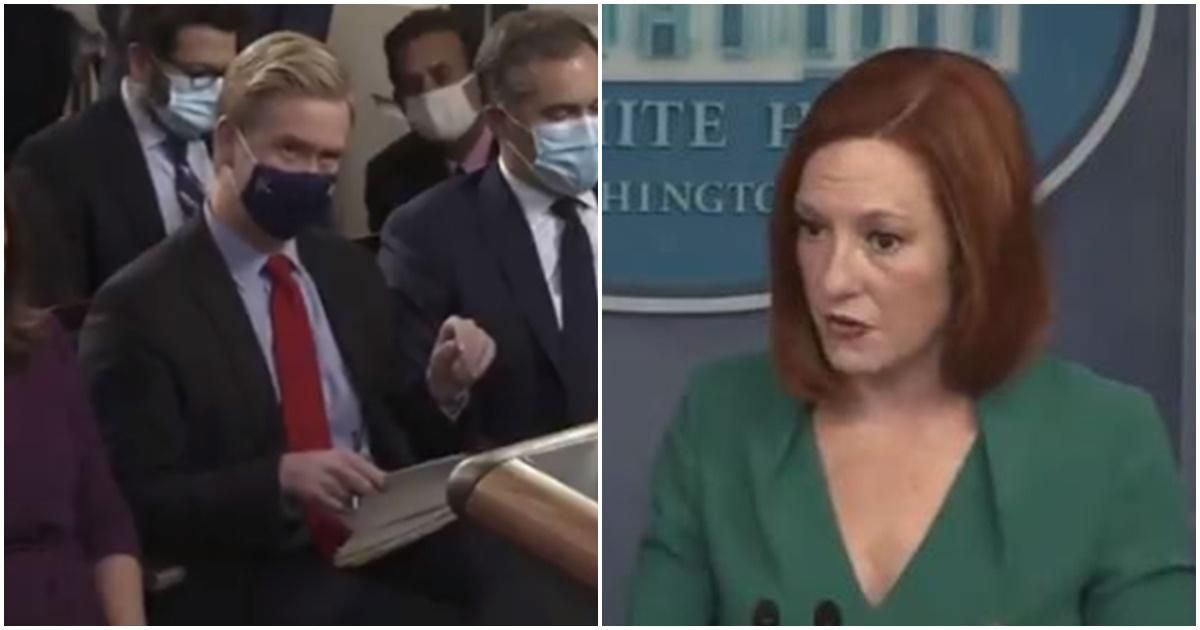 Jen Psaki explains the difference between violence and on violence to a Fox  news reporter. - Upworthy