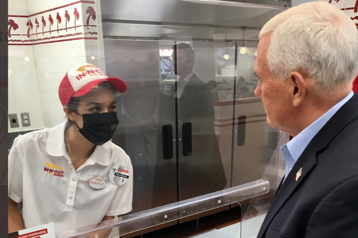 Mike Pence Swings By In-N-Out For Some Anti-Vax Culture Wars