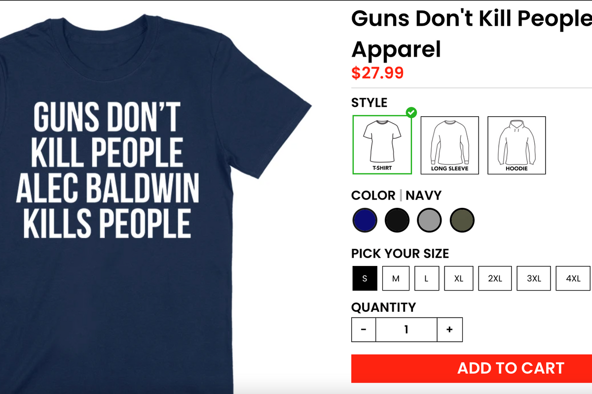 Class Act Donald Trump Jr. Selling ‘Guns Don’t Kill People, Alec Baldwin Kills People’ T-Shirts